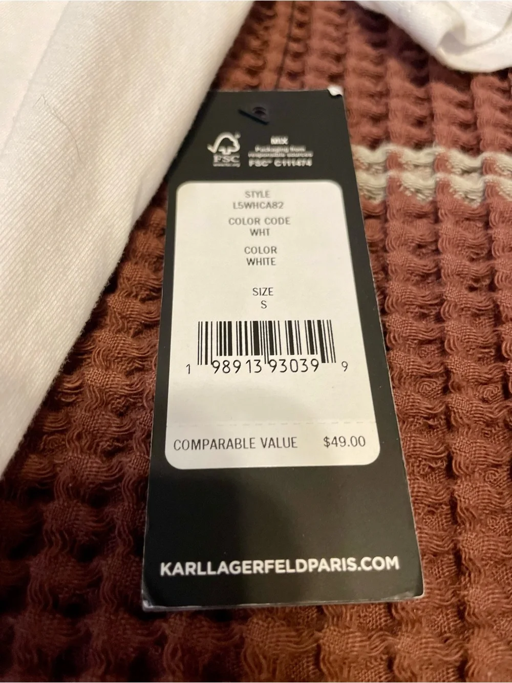 Karl Lagerfeld White Tee Cat Sunglasses Graphic Pet Tee - Casual Cat Shirt